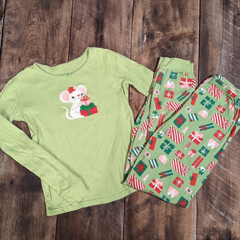 Gymboree Christmas Mouse Pajama set, size 12